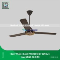 Quạt trần Panasonic 3 cánh F56NCL- S màu đồng cổ điển