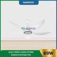 Quạt Trần 5 Cánh Có Đèn Nanoco NCF5653-WL