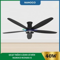 Quạt Trần 5 Cánh Có Đèn Nanoco NCF6051-K