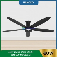 Quạt Trần 5 Cánh Có Đèn Nanoco NCF6051-KS