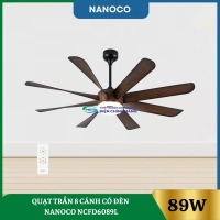 Quạt Trần 8 Cánh Có Đèn Nanoco NCFD6089L