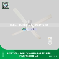 Quạt trần Panasonic 4 cánh có điều khiển F-56XPG-W màu trắng