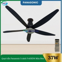 Quạt Trần Panasonic 5 Cánh Màu Đen F-60XDN