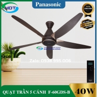 Quạt trần Panasonic 5 cánh màu nâu F-60GDS-B 