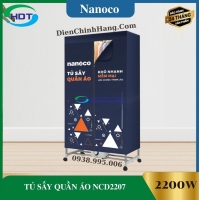 TỦ SẤY QUẦN ÁO NANOCO NCD2207