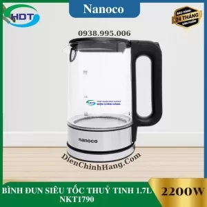 BÌNH ĐUN SIÊU TỐC THUỶ TINH 1.7L NKT1790