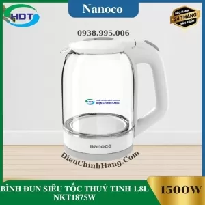 BÌNH ĐUN SIÊU TỐC THUỶ TINH 1.8L NKT1875W
