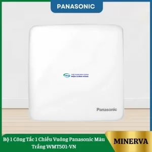 Bộ 1 Công Tắc 1 Chiều Vuông Panasonic Màu Trắng WMT501-VN