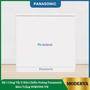 Bộ 1 Công Tắc E Đảo Chiều Vuông Panasonic Màu Trắng WMF594-VN