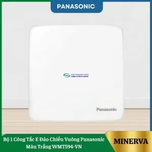 Bộ 1 Công Tắc E Đảo Chiều Vuông Panasonic Màu Trắng WMT594-VN