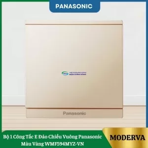 Bộ 1 Công Tắc E Đảo Chiều Vuông Panasonic Màu Vàng WMF594MYZ-VN
