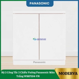 Bộ 2 Công Tắc 2 Chiều Vuông Panasonic Màu Trắng WMF504-VN