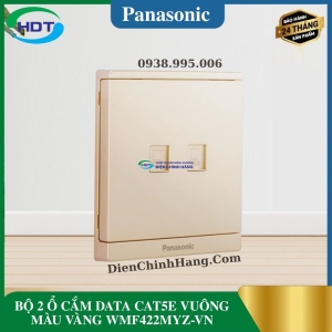 BỘ 2 Ổ CẮM DATA CAT5E VUÔNG MÀU VÀNG WMF422MYZ-VN
