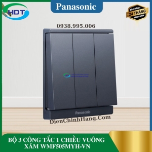 BỘ 3 CÔNG TẮC 1 CHIỀU VUÔNG XÁM WMF505MYH-VN