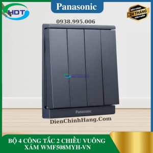 BỘ 4 CÔNG TẮC 2 CHIỀU VUÔNG XÁM WMF508MYH-VN