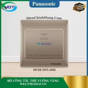 BỘ CÔNG TẮC THẺ VUÔNG VÀNG WEC5781MYZ-VN