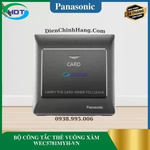 BỘ CÔNG TẮC THẺ VUÔNG XÁM WEC5781MYH-VN