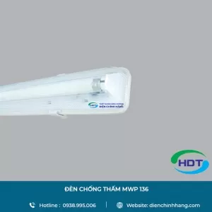 BỘ MÁNG CHỐNG THẤM MPE SỬ DỤNG LED TUBE 1 BÓNG 1.2M
