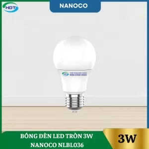 Bóng Đèn Led Tròn 3W Nanoco NLBL036 / NLBL033