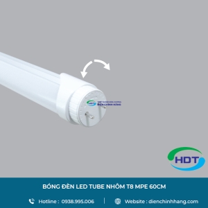 BÓNG ĐÈN LED TUBE NHÔM T8 MPE 60CM