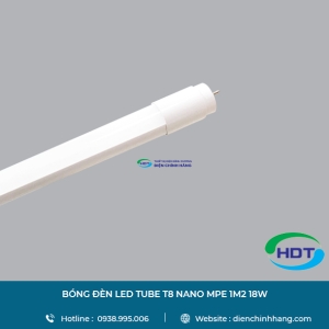 BÓNG ĐÈN LED TUBE MPE T8 NHỰA 1M2 18W NT8-120T/V