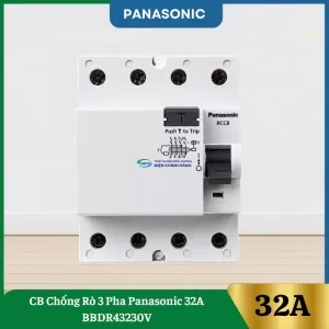 CB Chống Rò 3 Pha Panasonic 32A BBDR43230V
