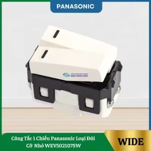 Công Tắc 1 Chiều Panasonic Loại Đôi Cỡ Nhỏ WEV502107SW
