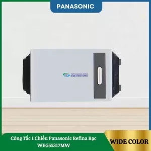 Công Tắc 1 Chiều Panasonic Refina Bạc WEG55317MW