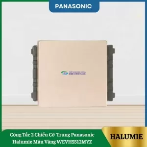 Công Tắc 2 Chiều Cỡ Trung Panasonic Halumie Màu Vàng WEVH5512MYZ