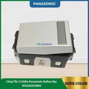 Công Tắc 2 Chiều Panasonic Refina Bạc WEG55327MW