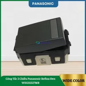 Công Tắc 2 Chiều Panasonic Refina Đen WEG55327MB