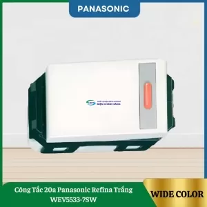 Công Tắc 20a Panasonic Refina Trắng WEV5533-7SW
