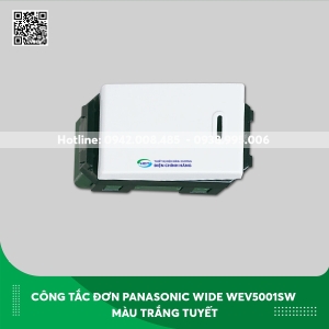 Công tắc 1 chiều Panasonic trắng dòng Wide WEV5001SW