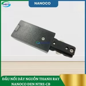 Đầu Nối Dây Nguồn Cho Thanh Ray Đèn Rọi Đen NTRE-CB