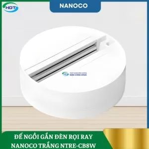 Đế Ngồi Gắn Đèn Rọi Ray Trắng NTRE-CB8W