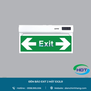 ĐÈN BÁO EXIT MPE 2 MẶT EX2LR