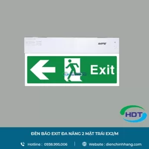 ĐÈN BÁO EXIT MPE ĐA NĂNG 2 MẶT TRÁI EX2/M