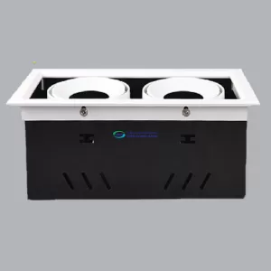 ĐÈN LED ÂM TRẦN MPE 12W VUÔNG ĐÔI