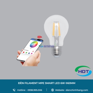 ĐÈN FILAMENT MPE SMART LED 6W Φ60MM FLM6-SM