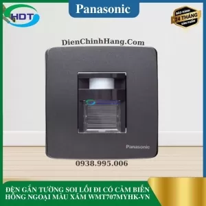 ĐÈN GẮN TƯỜNG SOI LỐI ĐI CÓ CẢM BIẾN HỒNG NGOẠI MÀU XÁM WMT707MYHK-VN