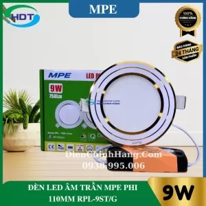 Đèn Led Âm Trần MPE 9W Tròn RPL-9ST/G