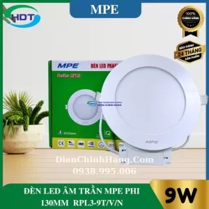 Đèn Led Âm Trần MPE 9W Tròn RPL3-9T/V/N