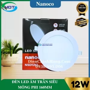 Đèn LED âm trần Nanoco 12W NSD1231/ NSD1241/ NSD1261