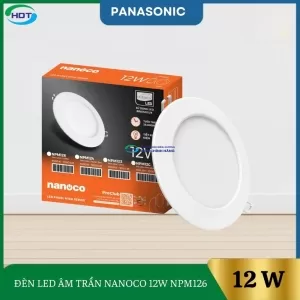 Đèn led âm trần nanoco 12W NPM126 
