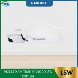Đèn LED Âm Trần Nanoco 15W NSD1561