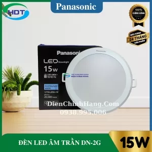 Đèn Led âm trần Panasonic DN 2G, Tròn, 15W, khoét lỗ Ø125mm