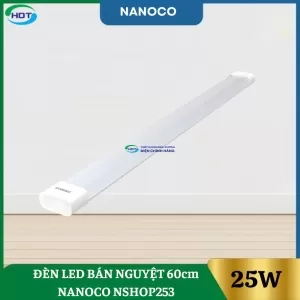 Đèn Led Bán Nguyệt 60cm 25W Nanoco NSHOP253