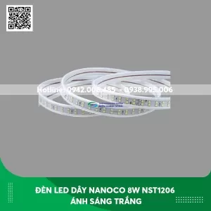 Đèn led dây ngoài trời Nanoco 8w NST1206 ánh sáng trắng