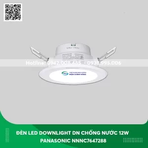 Đèn Led Downlight DN Chống nước 12W Panasonic NNNC7647288 ánh sáng trung tính