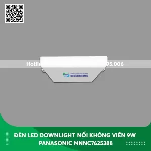 Đèn LED Downlight nổi không viền loại vuông 9w Panasonic Rimless NNNC7625388 ánh sáng trung tính
